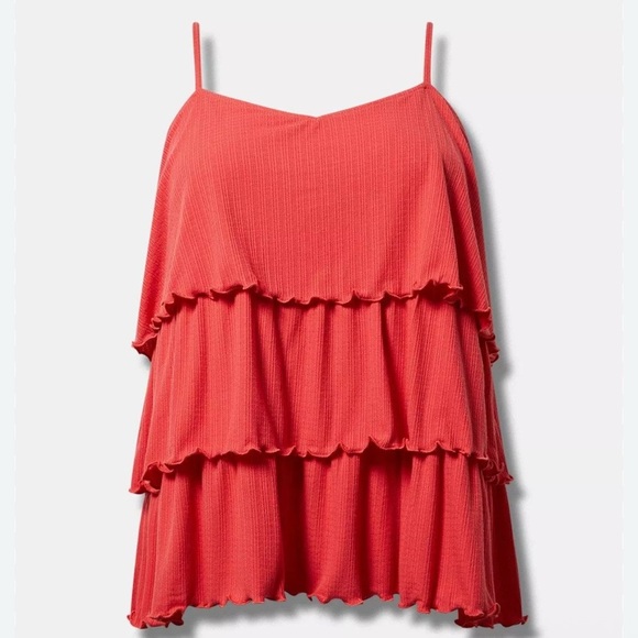 Torrid Heritage Slub Square Neck Tiered Cami - Picture 1 of 7
